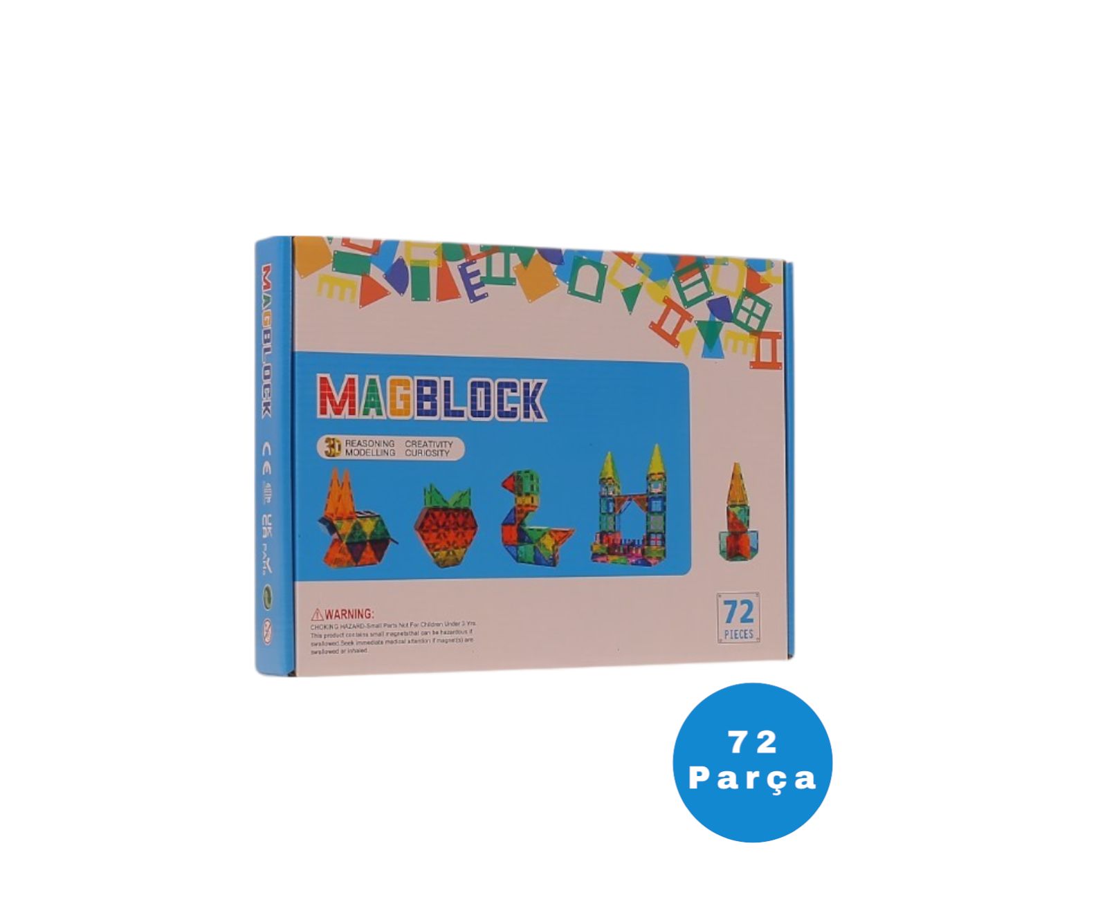 72 Parça Manyetik Yapı Blokları
