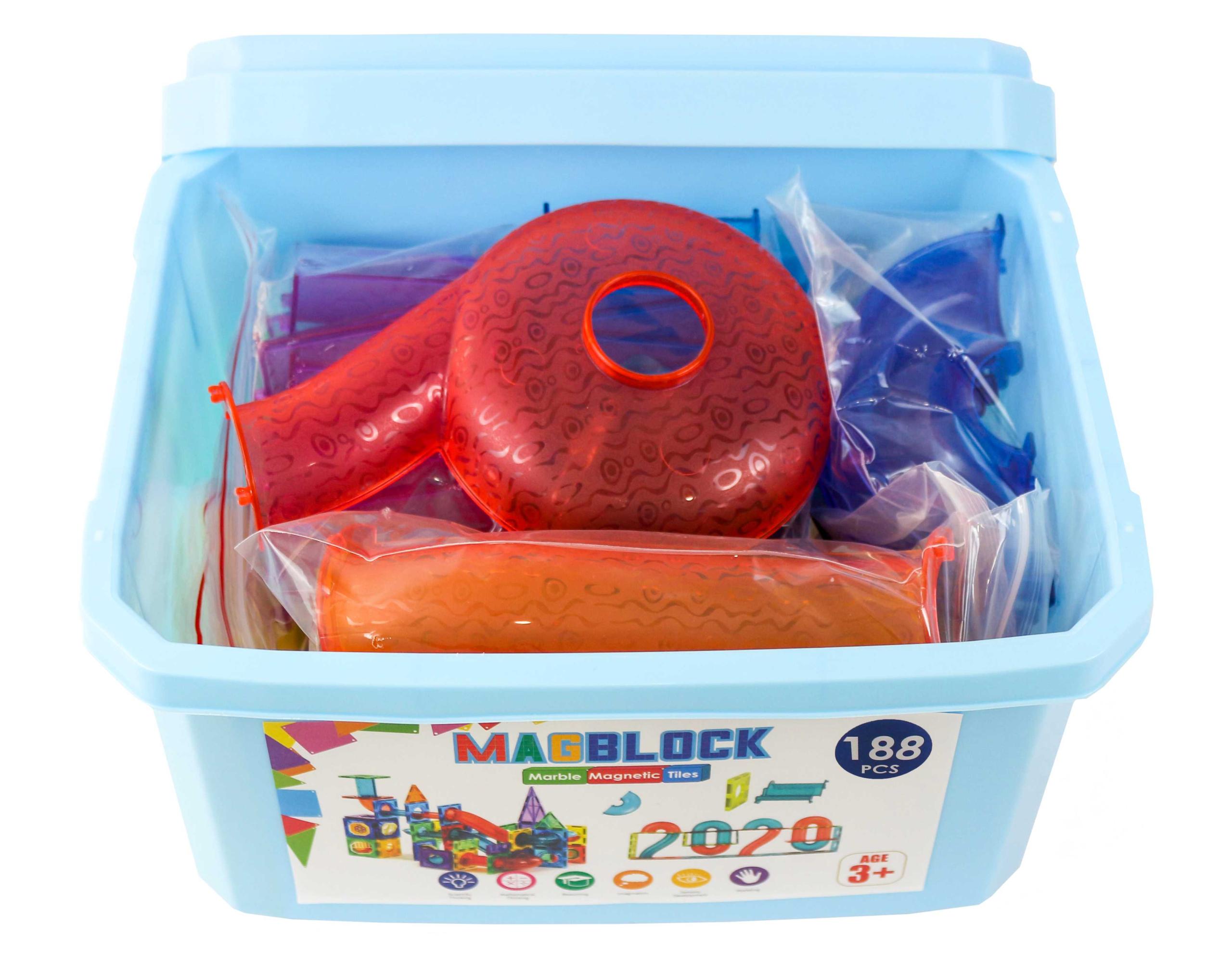 188 Parça Manyetik Yapı Blokları Ve Silindirler - Görsel 7