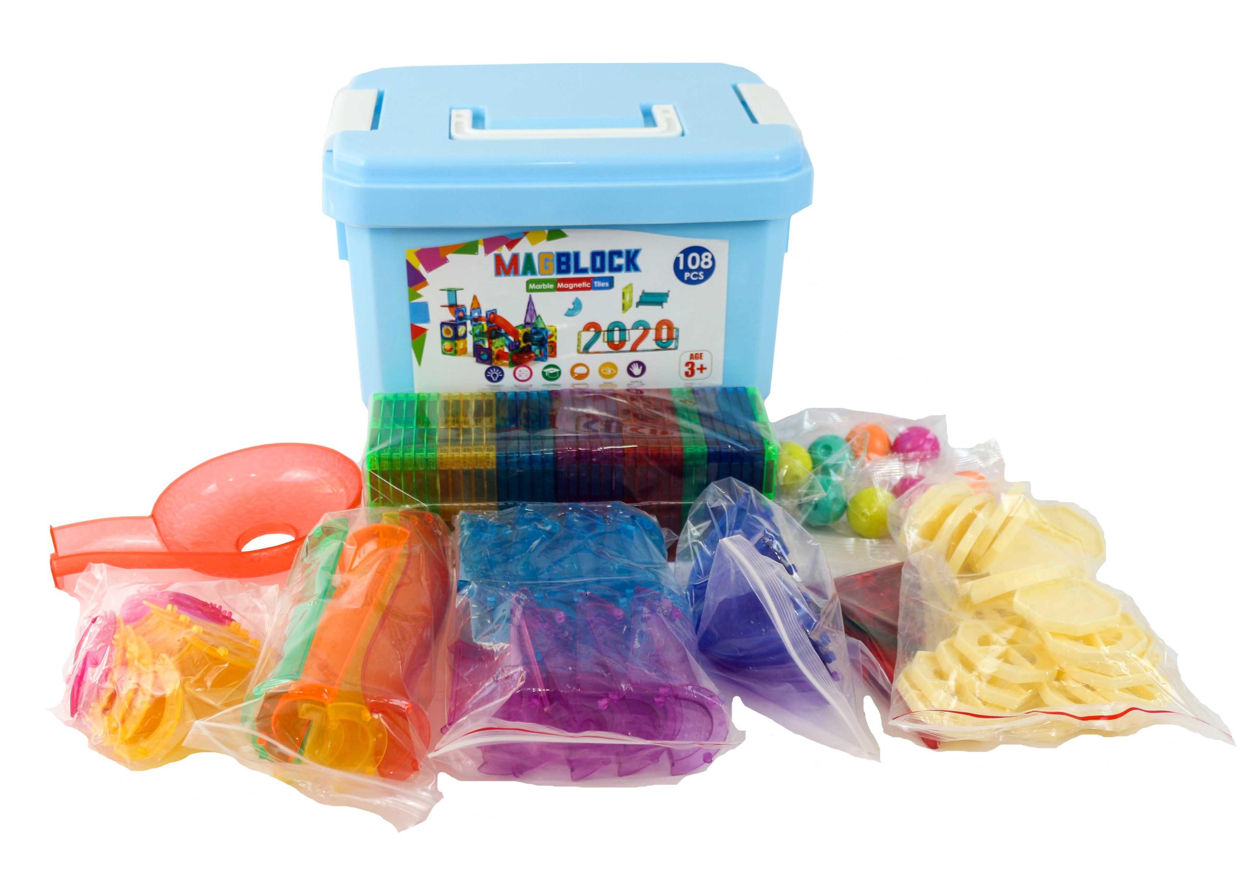 108 Parça Manyetik Yapı Blokları Ve Silindirler - Görsel 5