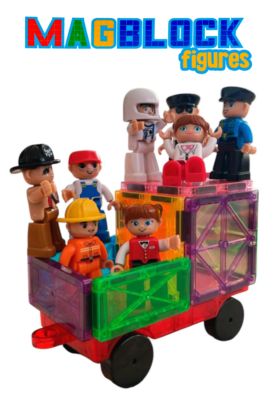 8 Adet Mıknatıslı Figür Oyuncak - Tüm Markalarla Uyumlu - Görsel 5