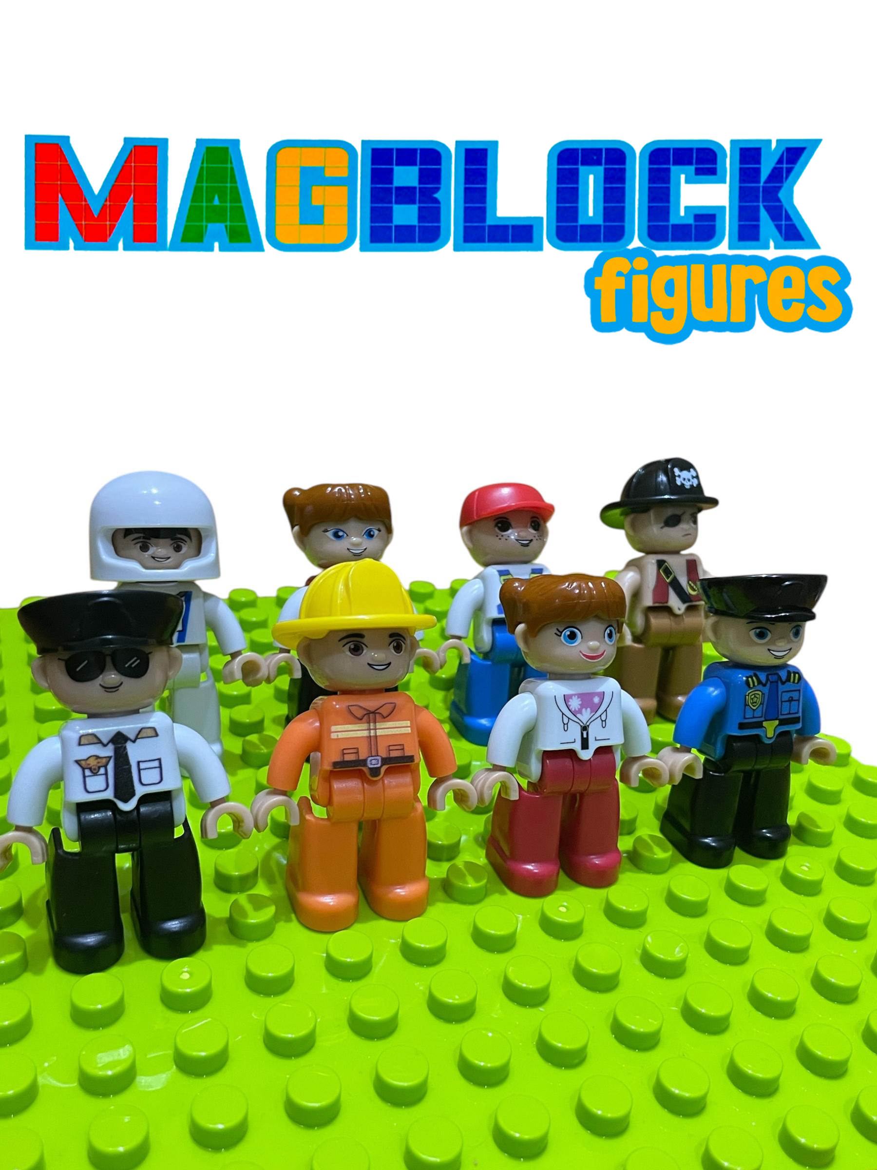 8 Adet Mıknatıslı Figür Oyuncak - Tüm Markalarla Uyumlu - Görsel 3