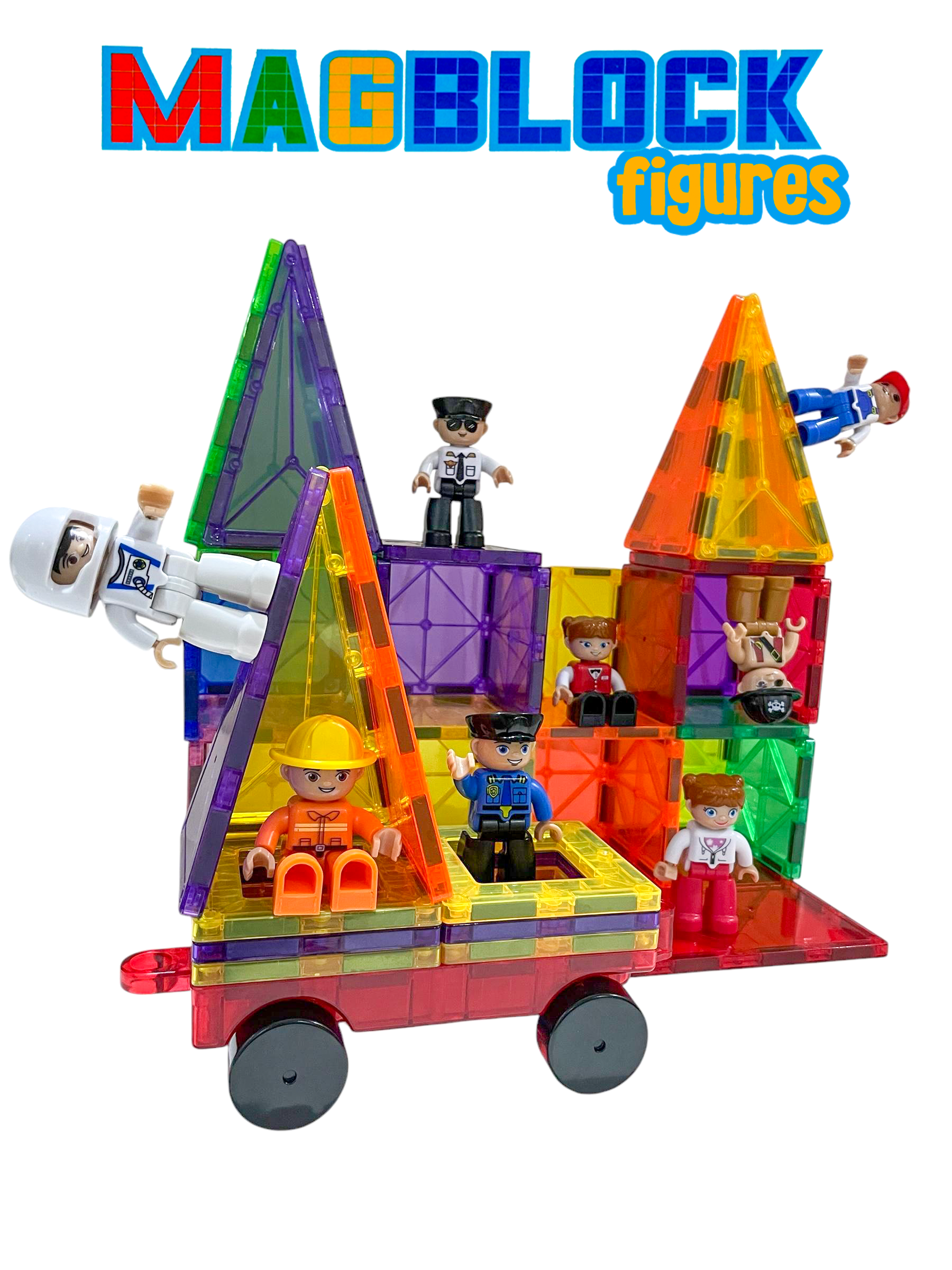 8 Adet Mıknatıslı Figür Oyuncak - Tüm Markalarla Uyumlu - Görsel 9