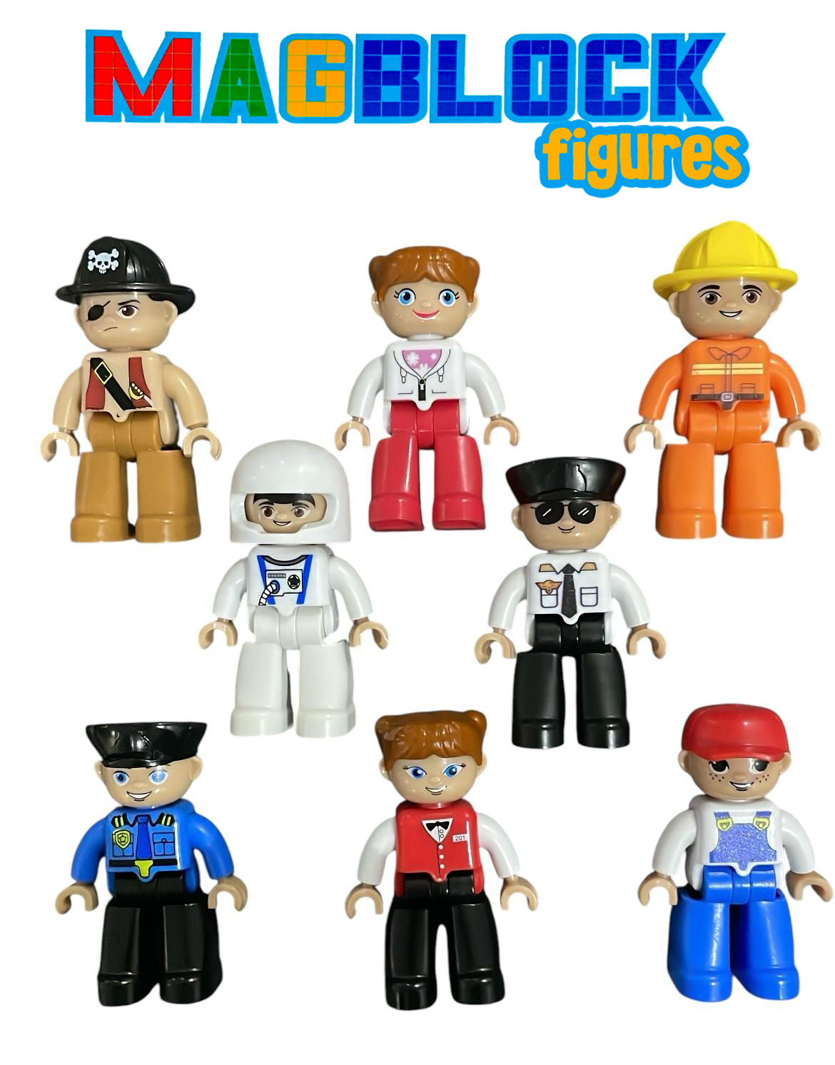 8 Adet Mıknatıslı Figür Oyuncak - Tüm Markalarla Uyumlu - Görsel 2