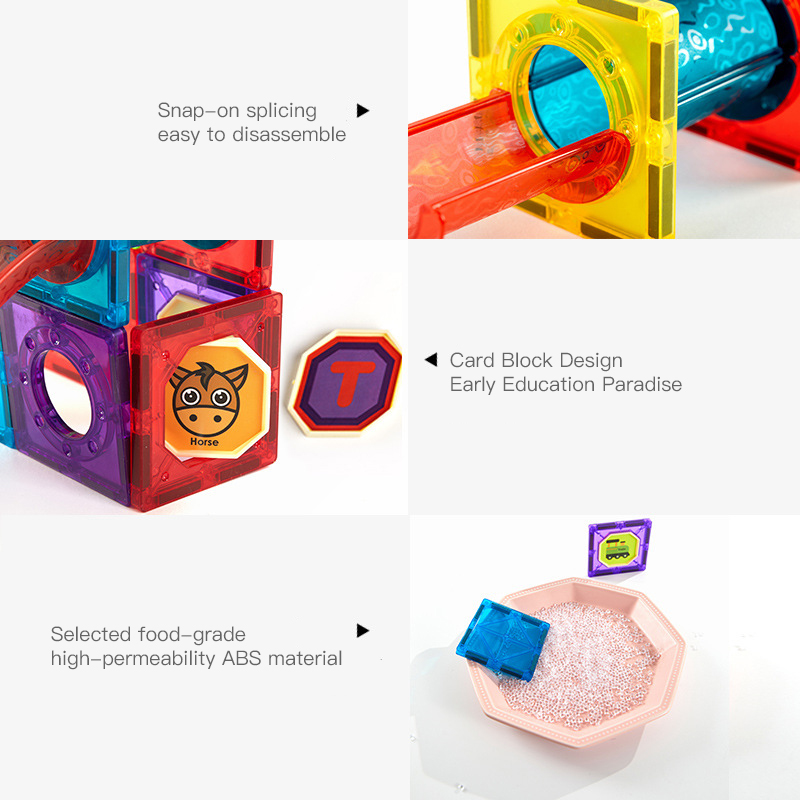 108 Parça Manyetik Yapı Blokları Ve Silindirler - Görsel 7